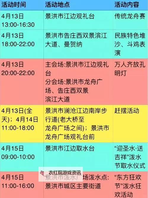 云南泼水节是几月几日？关于节日期间的详细时间安排图2