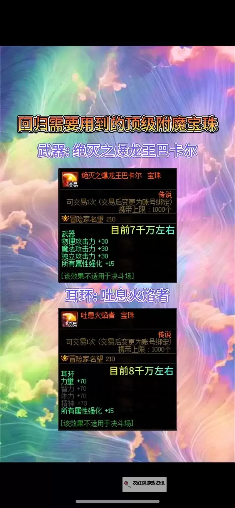 提升装备战力！DNF腰带攻击力宝珠全解析图2