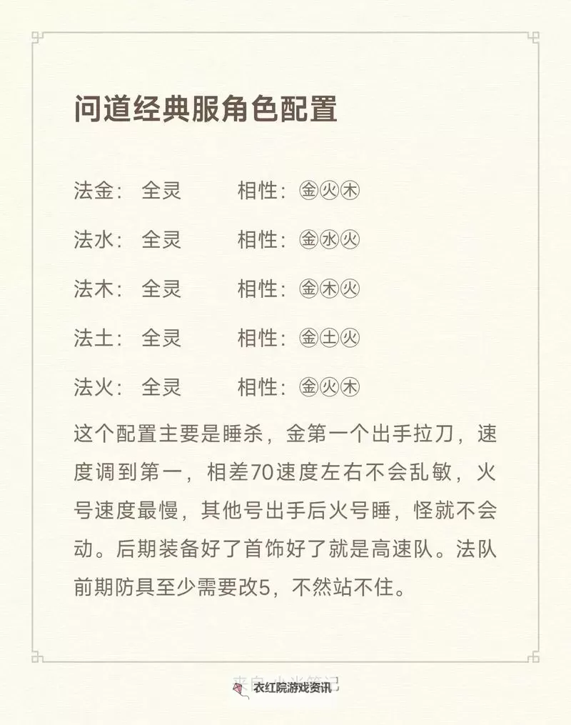 问道手游金系相性加点指南：打造最强金系角色攻略图1