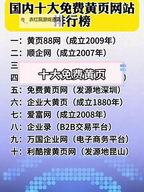 中国黄页网络站免费查询指南：轻松获取企业联系方式图1