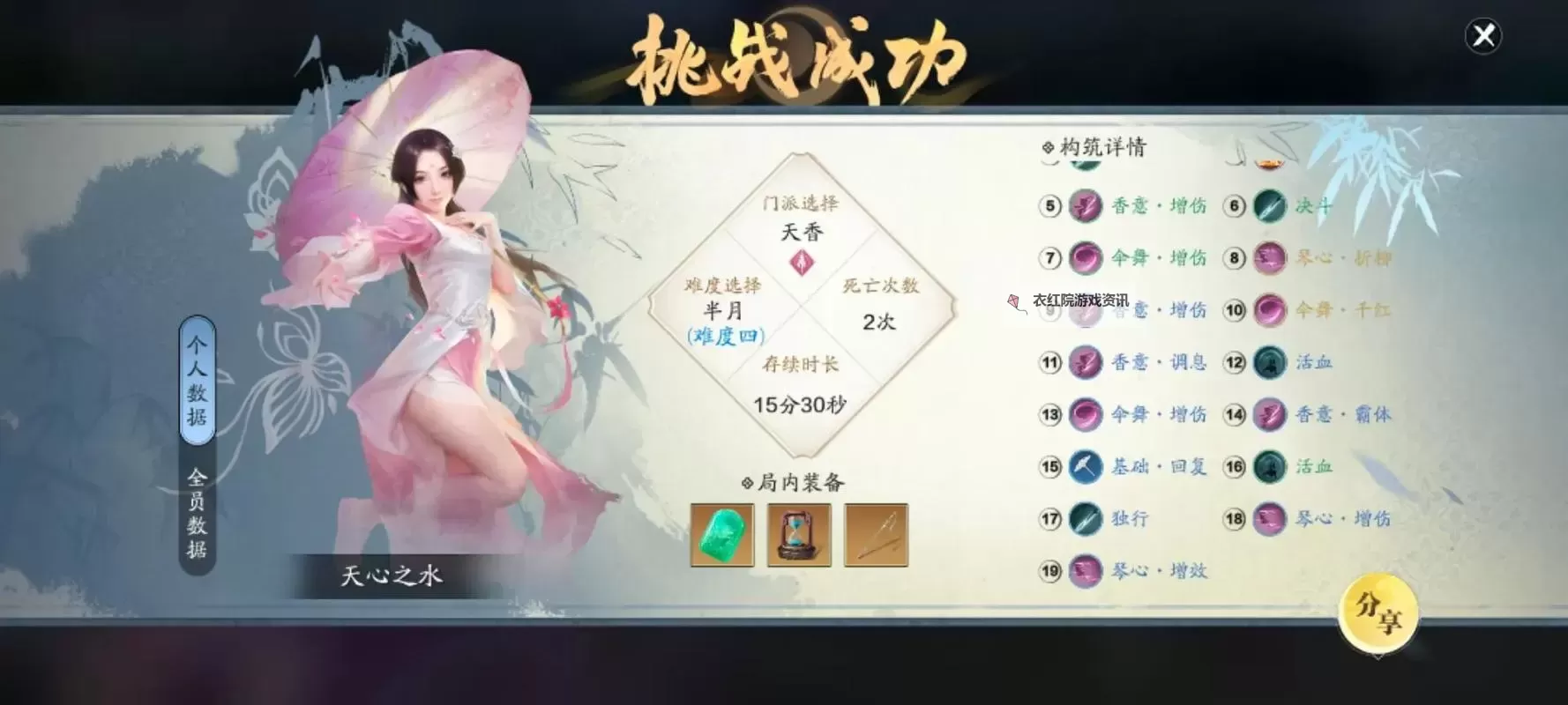 天刀手游天香奶量和什么有关：影响奶量的关键因素解析图1