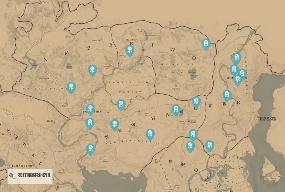 荒野大镖客1安全屋位置一览 大表哥1如何解锁全部安全屋图2