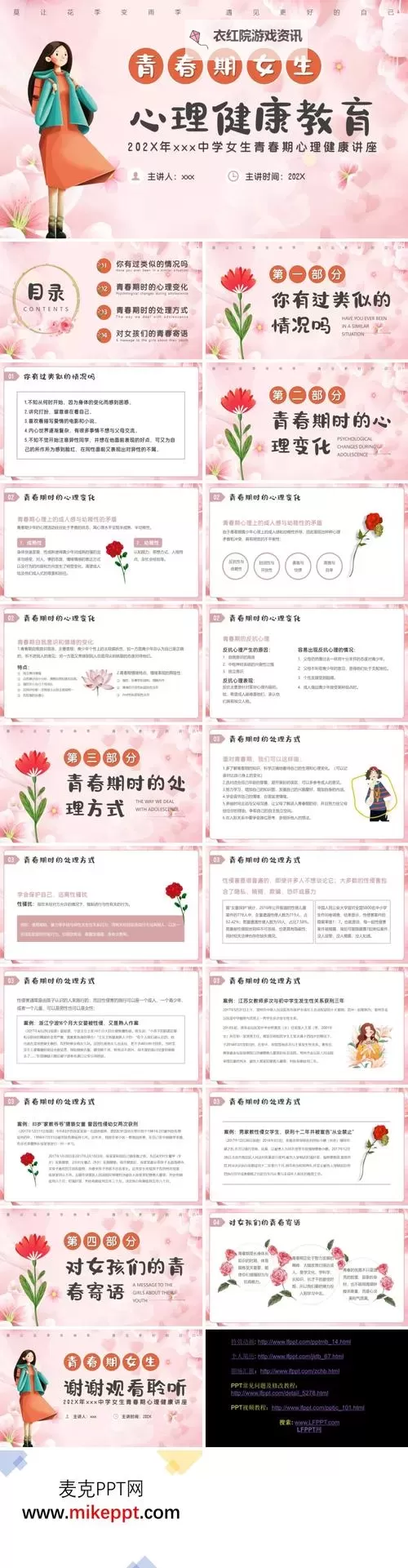 真人版青春期女性教育PPT:健康成长的知识指南图2
