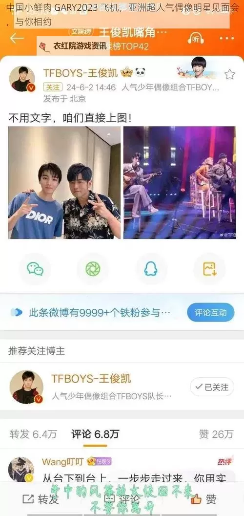 中国小鲜肉GARY2023飞机亮相 引领新潮流图1