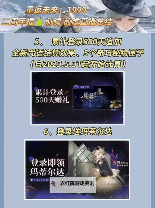 《重返未来1999》新春特别前瞻节目兑换码 新春前瞻兑换码是什么图2