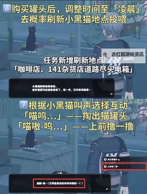 《绝区零》黑猫收养攻略 怎么收养黑猫图1