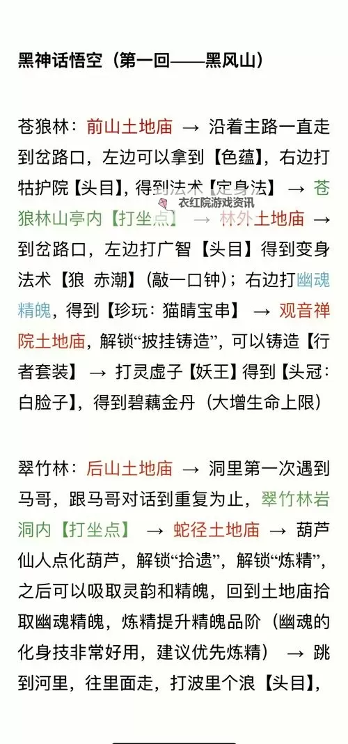 《黑神话悟空》全探索图文攻略 支线+隐藏+重要收集路线讲解图1