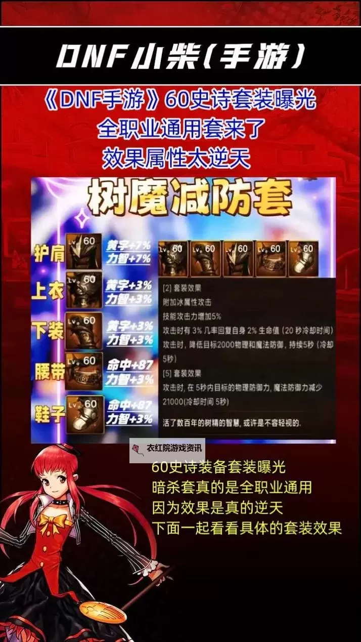 《地下城与勇士手游（DNF手游）》50级史诗防具套装选择推荐图1